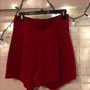 Dark red skort